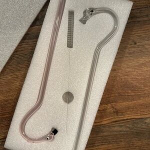 Glass Hookah Pipes Set in Pink and Clear